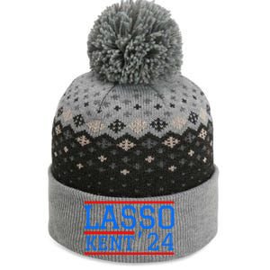 Lasso Kent 2024 Red And Blue American The Baniff Cuffed Pom Beanie