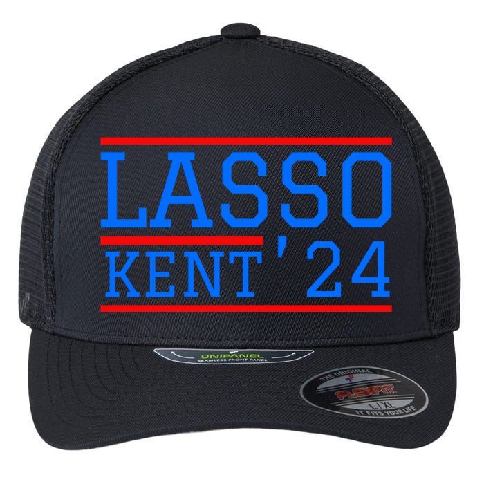 Lasso Kent 2024 Red And Blue American Flexfit Unipanel Trucker Cap