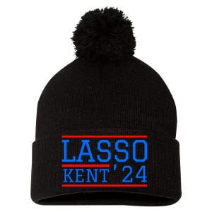 Lasso Kent 2024 Red And Blue American Pom Pom 12in Knit Beanie