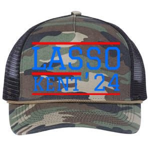 Lasso Kent 2024 Red And Blue American Retro Rope Trucker Hat Cap