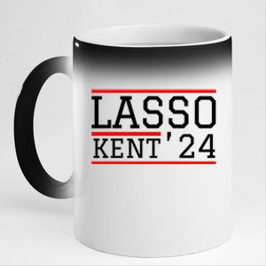 Lasso Kent 2024 Red And Blue American 11oz Black Color Changing Mug