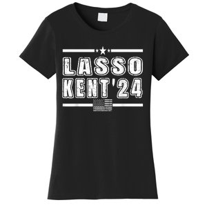 Lasso Kent 24 Funny Usa Flag Sports 4th Of July Women's T-Shirt