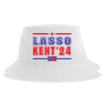 Lasso Kent 24 Funny Usa Flag Sports 4th Of July Sustainable Bucket Hat