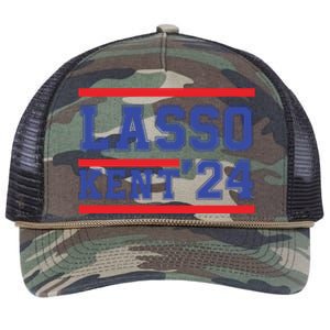 Lasso Kent' 2024 Red And Blue American Retro Rope Trucker Hat Cap