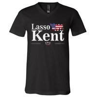 Lasso Kent 24 Funny Sports V-Neck T-Shirt