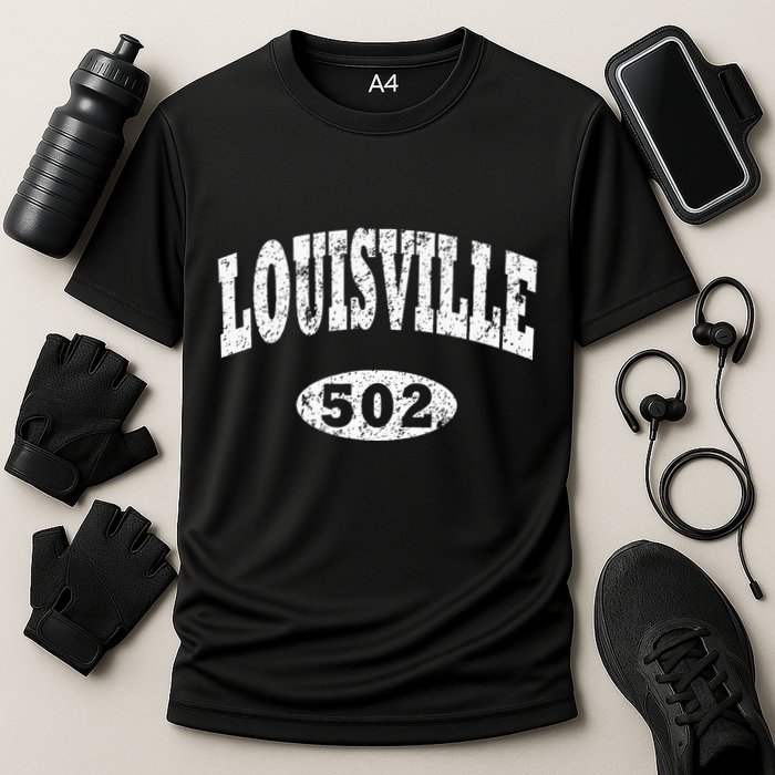 Louisville Kentucky Area Code 502 Cooling Performance Crew T-Shirt