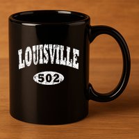 Louisville Kentucky Area Code 502 11oz C Handle Ceramic Mug