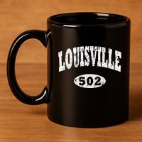 Louisville Kentucky Area Code 502 11oz C Handle Ceramic Mug