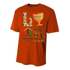 Love Kwanzaa African American Celebration Month Performance Sprint T-Shirt