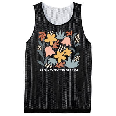 Let Kindness Bloom Floral Flower Mesh Reversible Basketball Jersey Tank