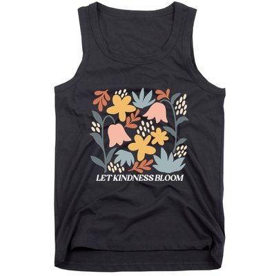 Let Kindness Bloom Floral Flower Tank Top