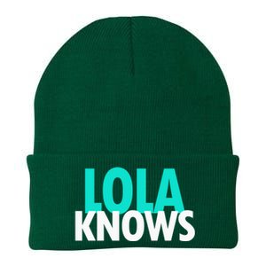 Lola Knows Best Grandma Ever Filipino Nanay Gma Mom Funny Gift Knit Cap Winter Beanie