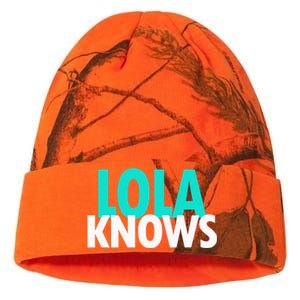 Lola Knows Best Grandma Ever Filipino Nanay Gma Mom Funny Gift Kati Licensed 12" Camo Beanie