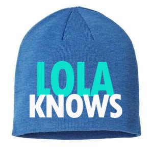 Lola Knows Best Grandma Ever Filipino Nanay Gma Mom Funny Gift Sustainable Beanie