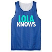 Lola Knows Best Grandma Ever Filipino Nanay Gma Mom Funny Gift Mesh Reversible Basketball Jersey Tank