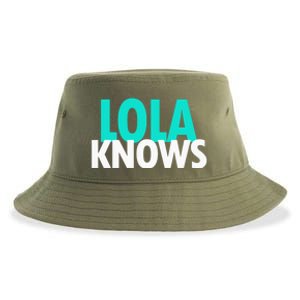 Lola Knows Best Grandma Ever Filipino Nanay Gma Mom Funny Gift Sustainable Bucket Hat