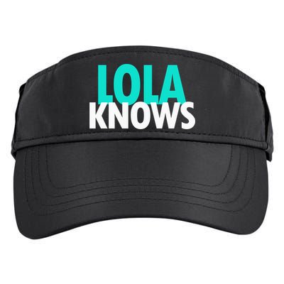 Lola Knows Best Grandma Ever Filipino Nanay Gma Mom Meaningful Gift Adult Drive Performance Visor