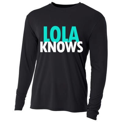 Lola Knows Best Grandma Ever Filipino Nanay Gma Mom Meaningful Gift Cooling Performance Long Sleeve Crew