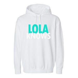 Lola Knows Best Grandma Ever Filipino Nanay Gma Mom Meaningful Gift Garment-Dyed Fleece Hoodie