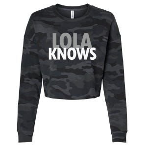 Lola Knows Best Grandma Ever Filipino Nanay Gma Mom Meaningful Gift Cropped Pullover Crew