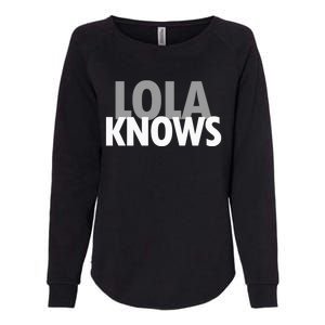 Lola Knows Best Grandma Ever Filipino Nanay Gma Mom Meaningful Gift Womens California Wash Sweatshirt