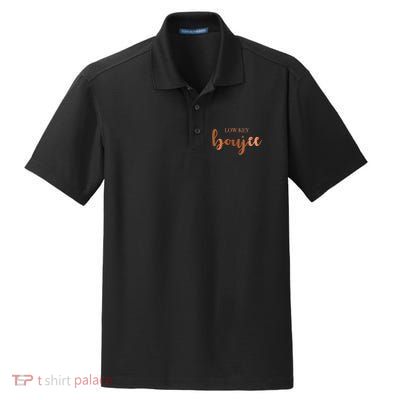 Low Key Boujee Babe Gift Dry Zone Grid Polo