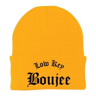 Low Key Boujee Gift Knit Cap Winter Beanie