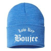 Low Key Boujee Gift Sustainable Knit Beanie