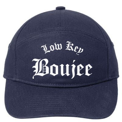 Low Key Boujee Gift 7-Panel Snapback Hat