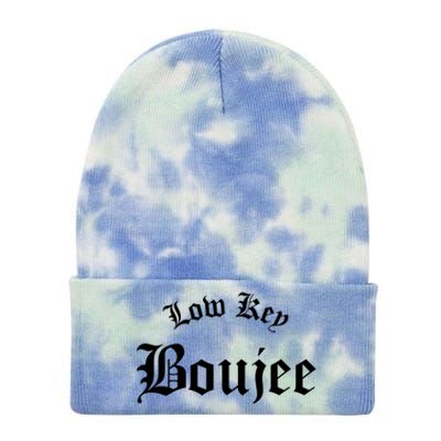 Low Key Boujee Gift Tie Dye 12in Knit Beanie