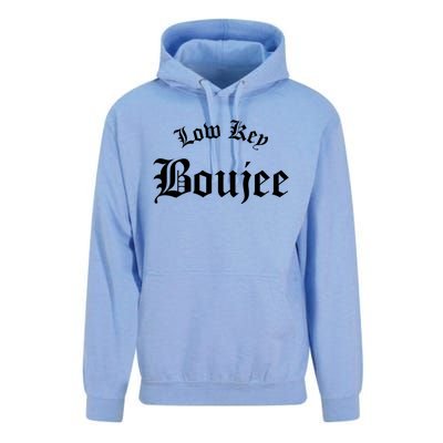 Low Key Boujee Gift Unisex Surf Hoodie