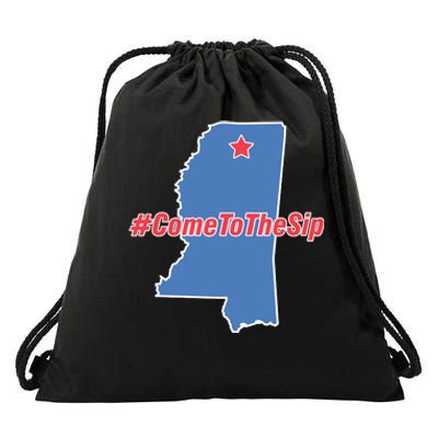 Come To The Sip Drawstring Bag