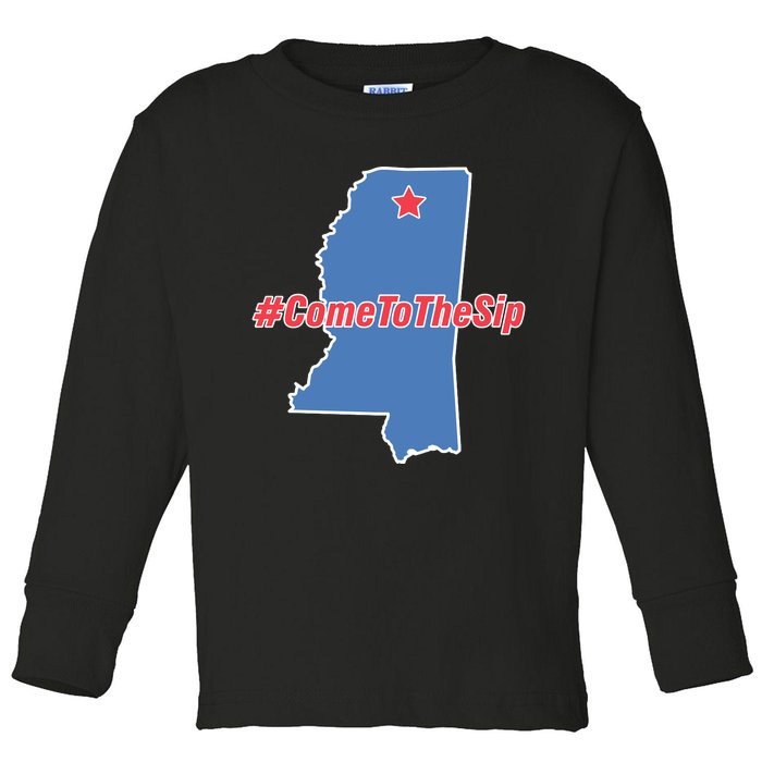 Come To The Sip Toddler Long Sleeve Shirt