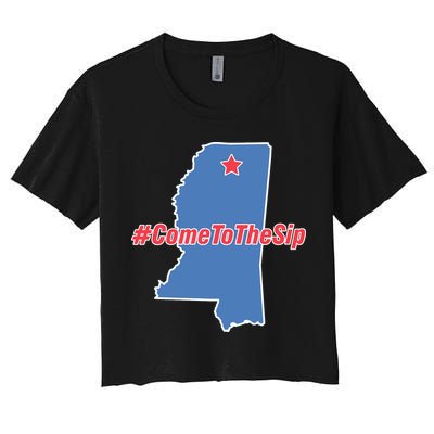 Come To The Sip Crop Top