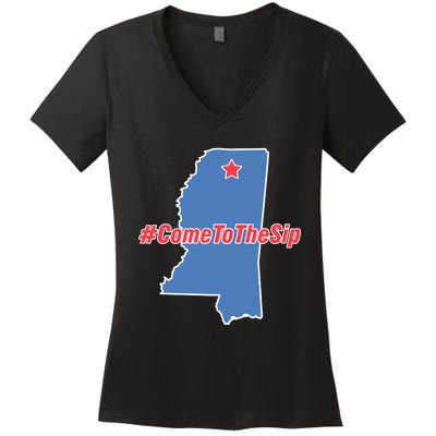 Come To The Sip Women's V-Neck T-Shirt