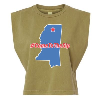 Come To The Sip Garment-Dyed Women's Muscle Tee