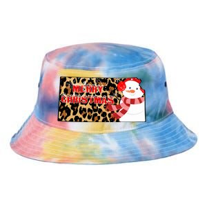 Leopard Kansas Christmas With Snowman Tie Dye Newport Bucket Hat