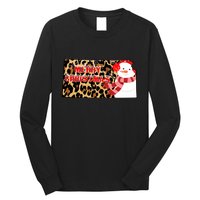 Leopard Kansas Christmas With Snowman Long Sleeve Shirt