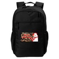 Leopard Kansas Christmas With Snowman Backpack