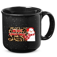 Leopard Kansas Christmas With Snowman 15oz Campfire Ceramic Mug