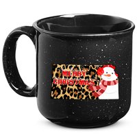 Leopard Kansas Christmas With Snowman 15oz Campfire Ceramic Mug