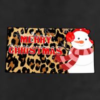 Leopard Kansas Christmas With Snowman 15oz Campfire Ceramic Mug