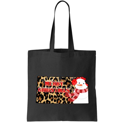 Leopard Kansas Christmas With Snowman Bag