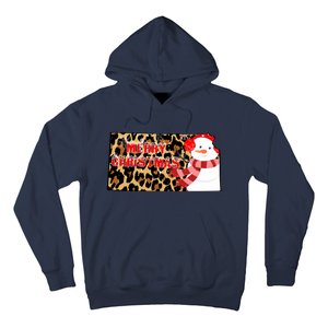 Leopard Kansas Christmas With Snowman Hoodie