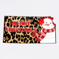 Leopard Kansas Christmas With Snowman Garment-Dyed Sweatshirt