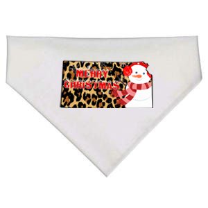 Leopard Kansas Christmas With Snowman USA-Made Doggie Bandana