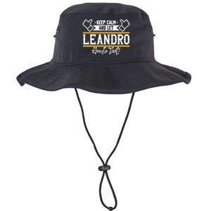 Leandro Keep Calm And Let Leandro Handle That Gift Legacy Cool Fit Booney Bucket Hat