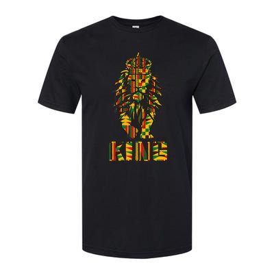 Lion Kente Cloth For King African Lover Softstyle® CVC T-Shirt