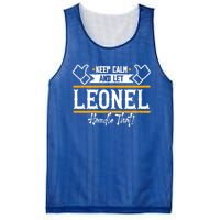 Leonel Keep Calm And Let Leonel Handle That Gift Mesh Reversible Basketball Jersey Tank