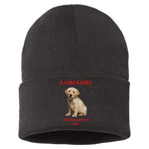 Labs Kisses Can Fix Any Bad Day! Sustainable Knit Beanie